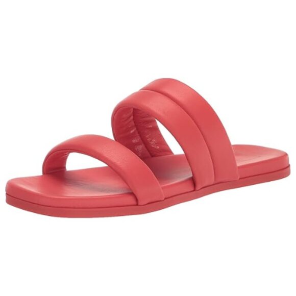 Dolce Vita Women's Adore Flat Sandal Size 6 M RED LEATHER - Picture 1 of 10